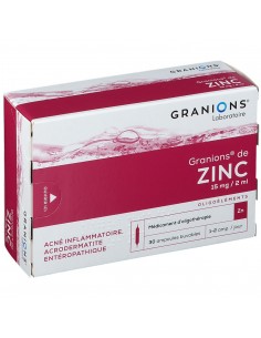 GRANIONS Zinc-Boîte rouge et blanche